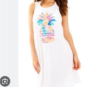 Lilly Pulitzer Swim Cover up white Cotton , Size L